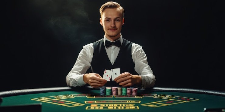 Live roulette table with chip placement interface